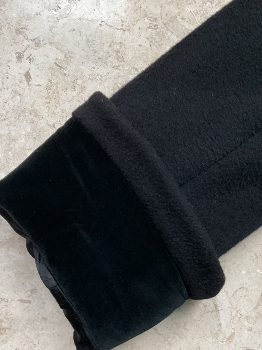 J Peterman Vintage Black Wool & Velvet Formal Overcoat - Picture 4 of 9